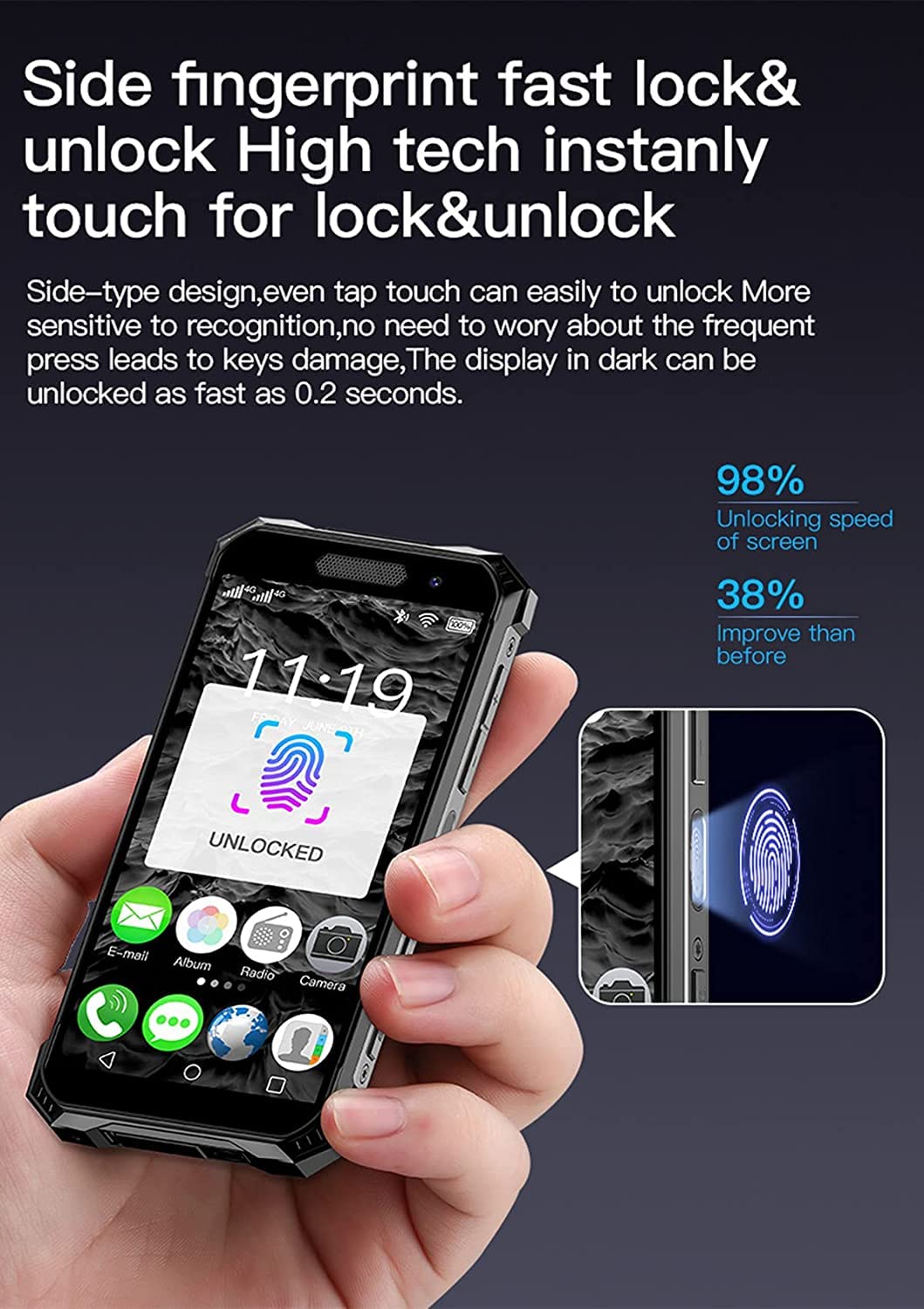 Amazon | 4G携帯電話、SOYES S10Maxミニスマートフォン防水シールド3.5